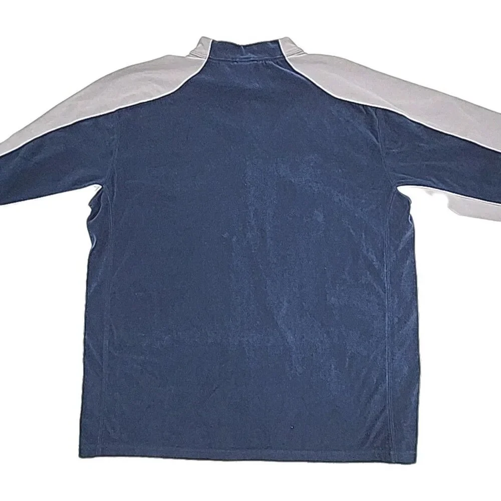 The North Face TKA 100 Shirt 1/4 Zip Sz XXL 2XL Blue Gray Fleece Sweatshirt Men